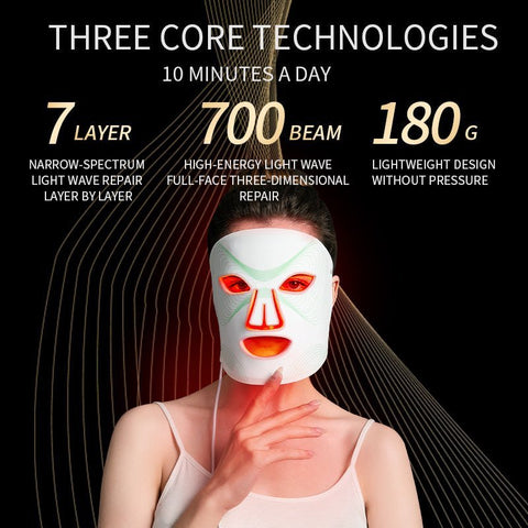 Nebuyft LED Face Mask Light Therapy Device + Nebulyft Facial Mask - nebulyft