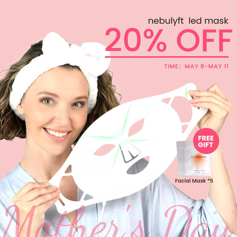 Nebulyft LED Face Mask Light Therapy Device + Nebulyft Facial Mask