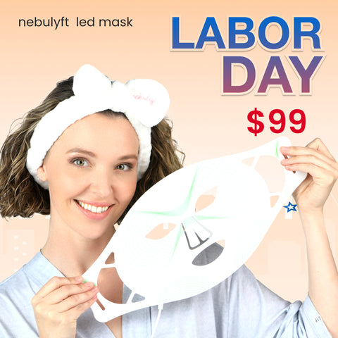 Nebulyft LED Face Mask Light Therapy Device + Nebulyft Facial Mask