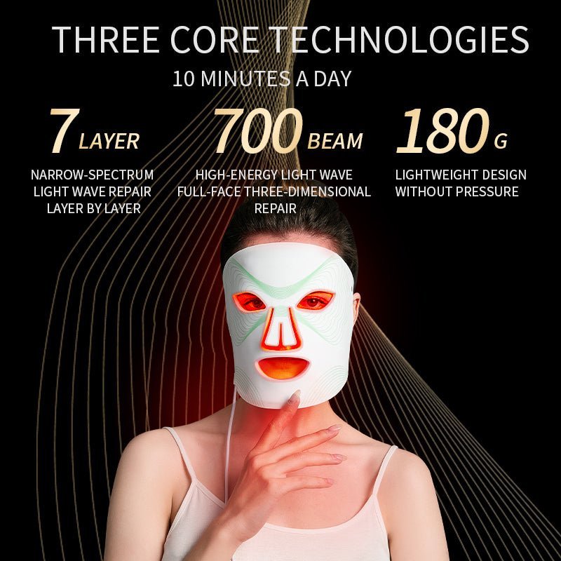 nebulyft LED Face Mask Light Therapy Device + Nebulyft Facial Mask